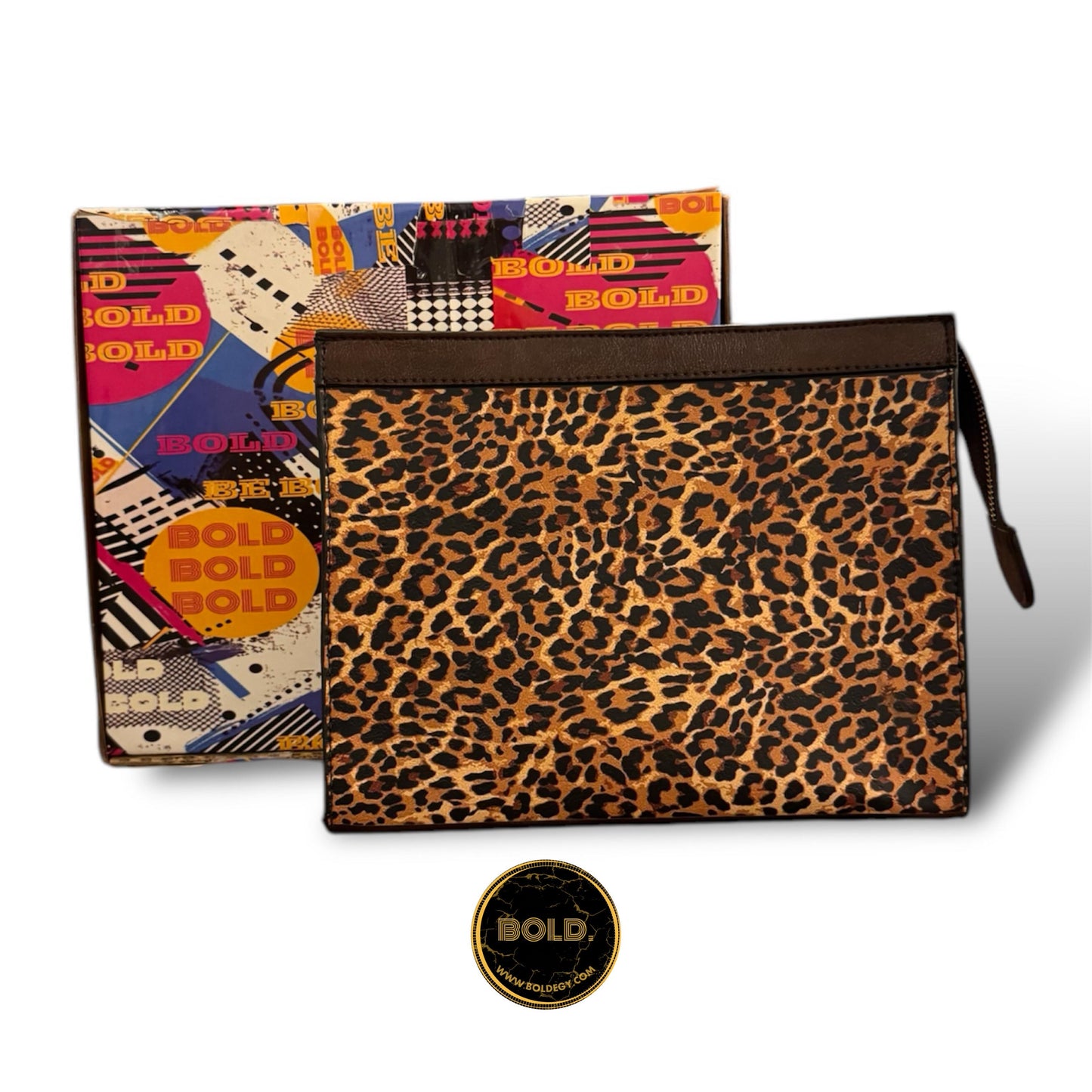 Classic Leopard Pouch Bag